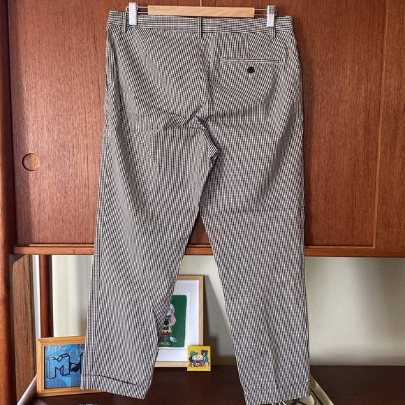 Uniqlo black and white checkered pants/slacks - Picture 5 of 10